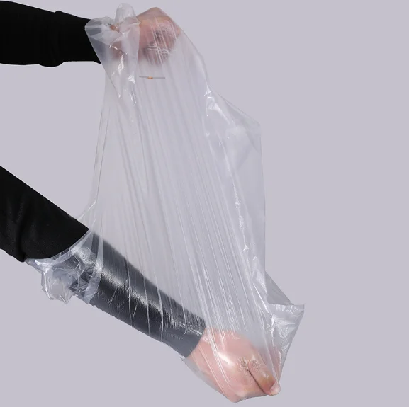 Custom eco friendly biodegradable T-shirt shopping bags for supermarket