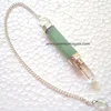 Green Aventurine 3 piece Wand Stick Pipe Pendulum : Wholesale crystal wand pipe pendulums from India