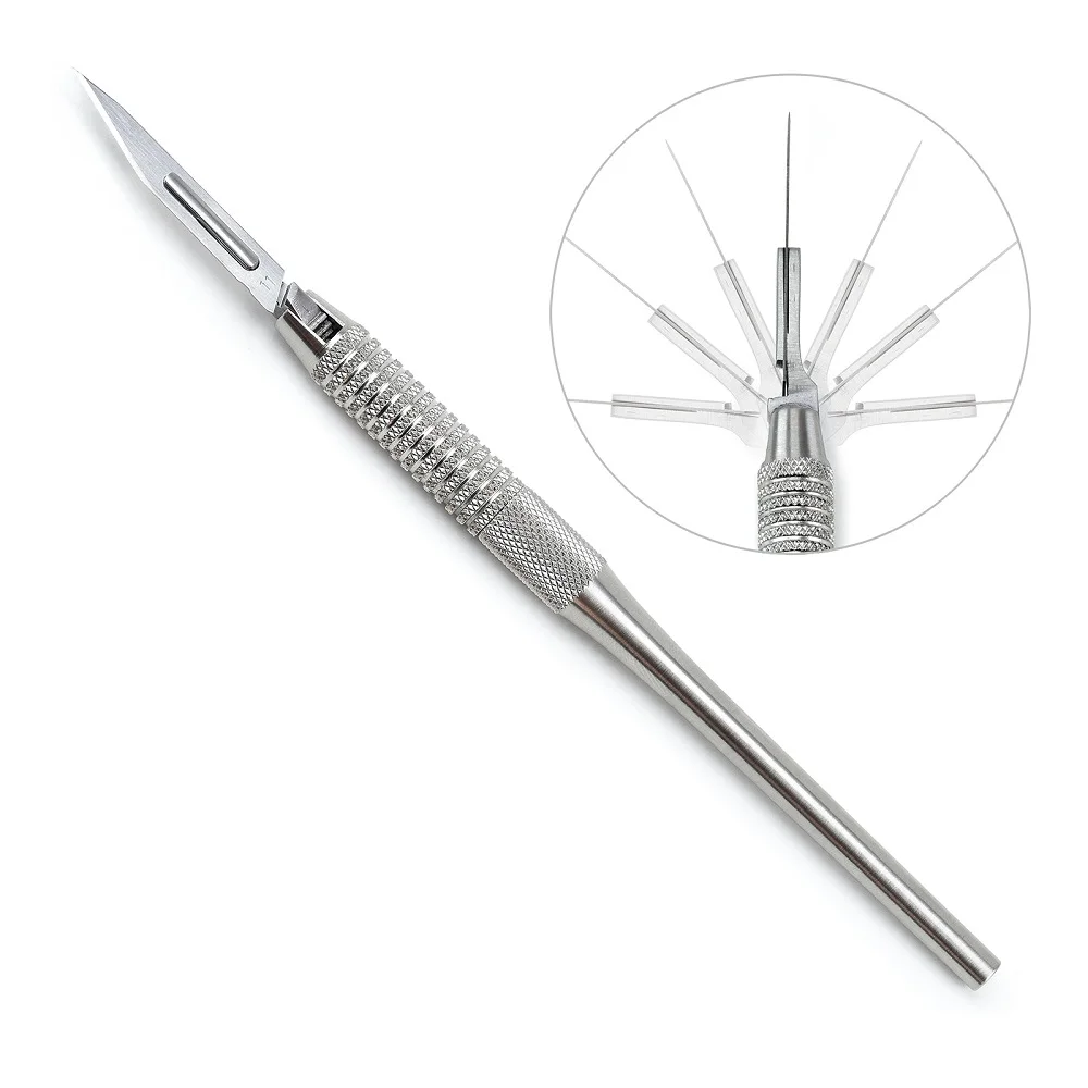 
Hight Quality Dental Equipment Scalpel Handle with 6 Way Adjustable Angled Stainless Steel 