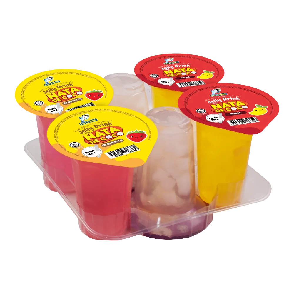 
Mixed Flavor with Nata De Coco Jelly Drink 125g [Captain Dolphin] 