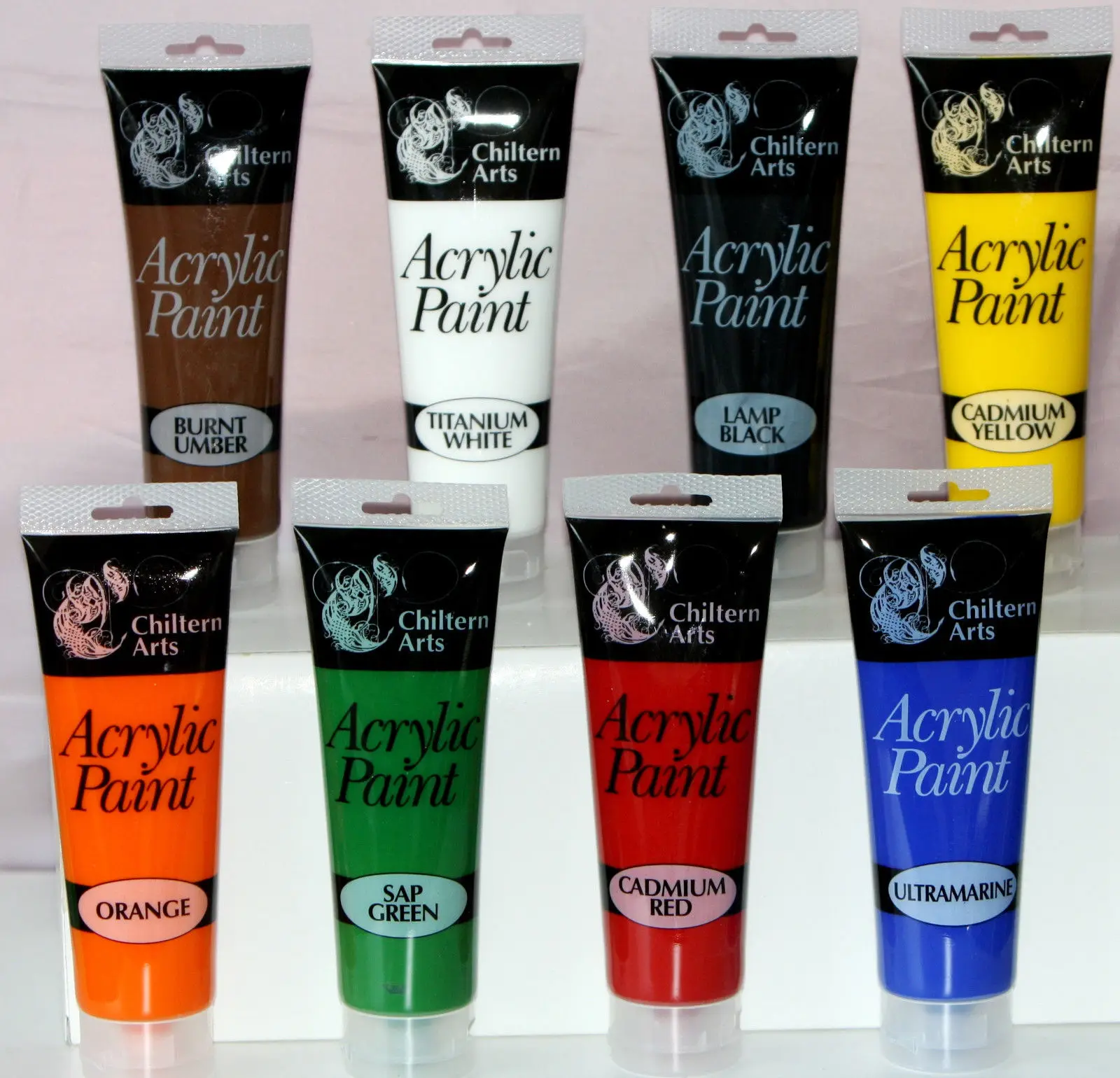 Acrylic Paint Tubes 8 Different Colour Tubes Artist Painting Colours ...