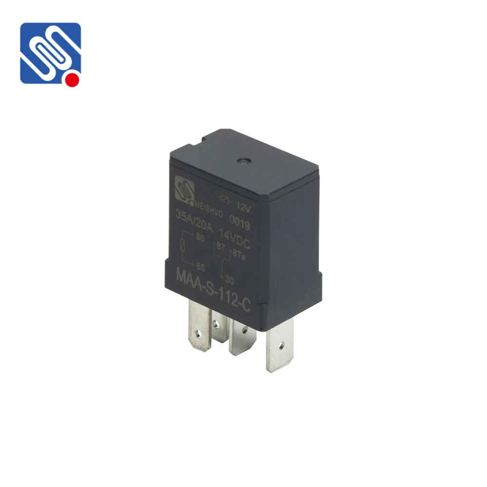 Meishuo MAA 30a 1c 12vdc High Power Electromagnetic Relay Mini Automotive Micro Relays Diode AUTO 40A Rated Current 14VDC