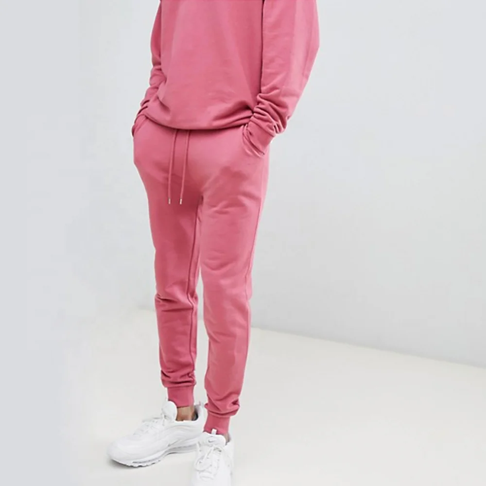 Wholesale Fashion Trendy Tracksuits Custom Pink Tracksuit Men French ...