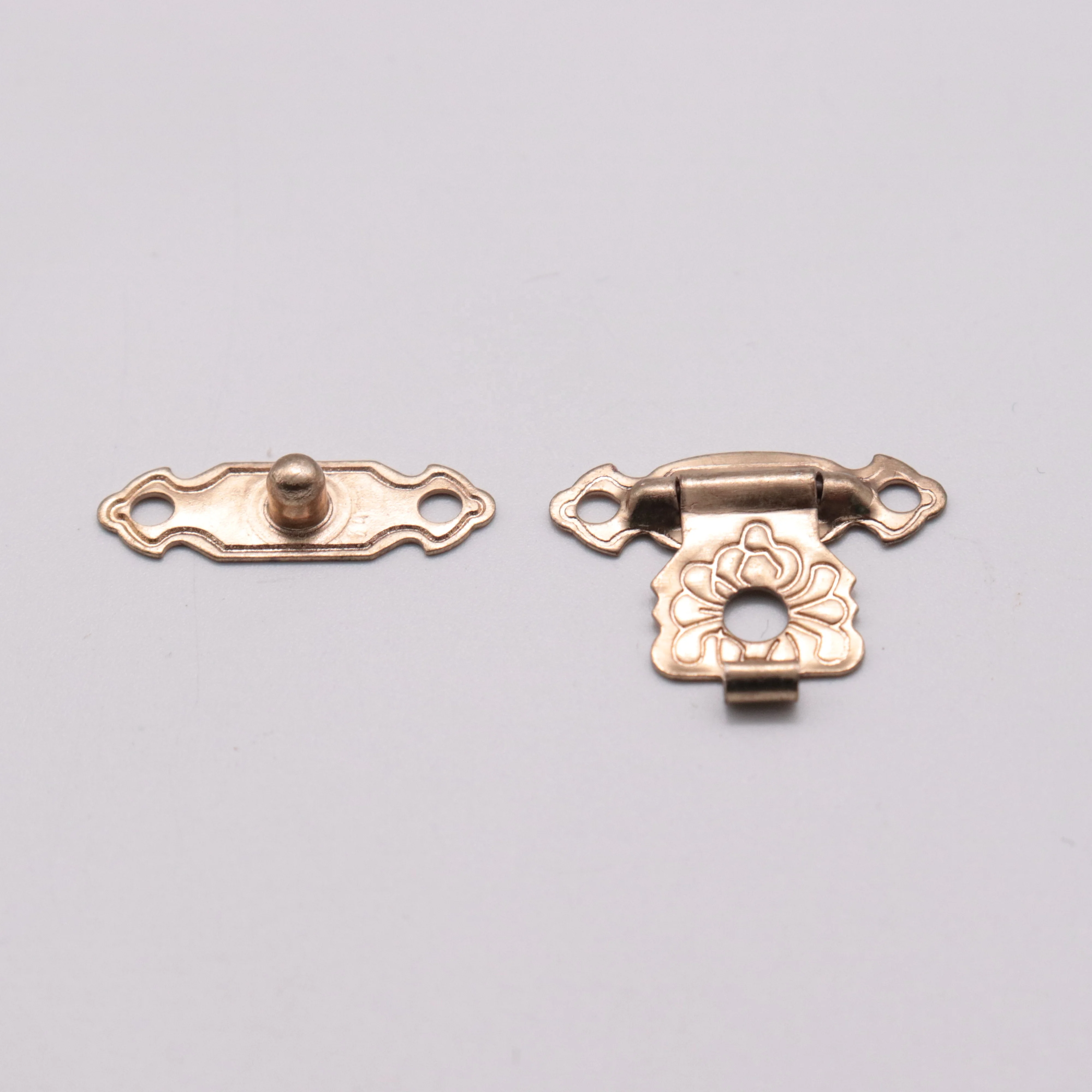 Antique Jewelry Box Latch Clasp Hasp Lock Jewelry Wooden Box Decoration