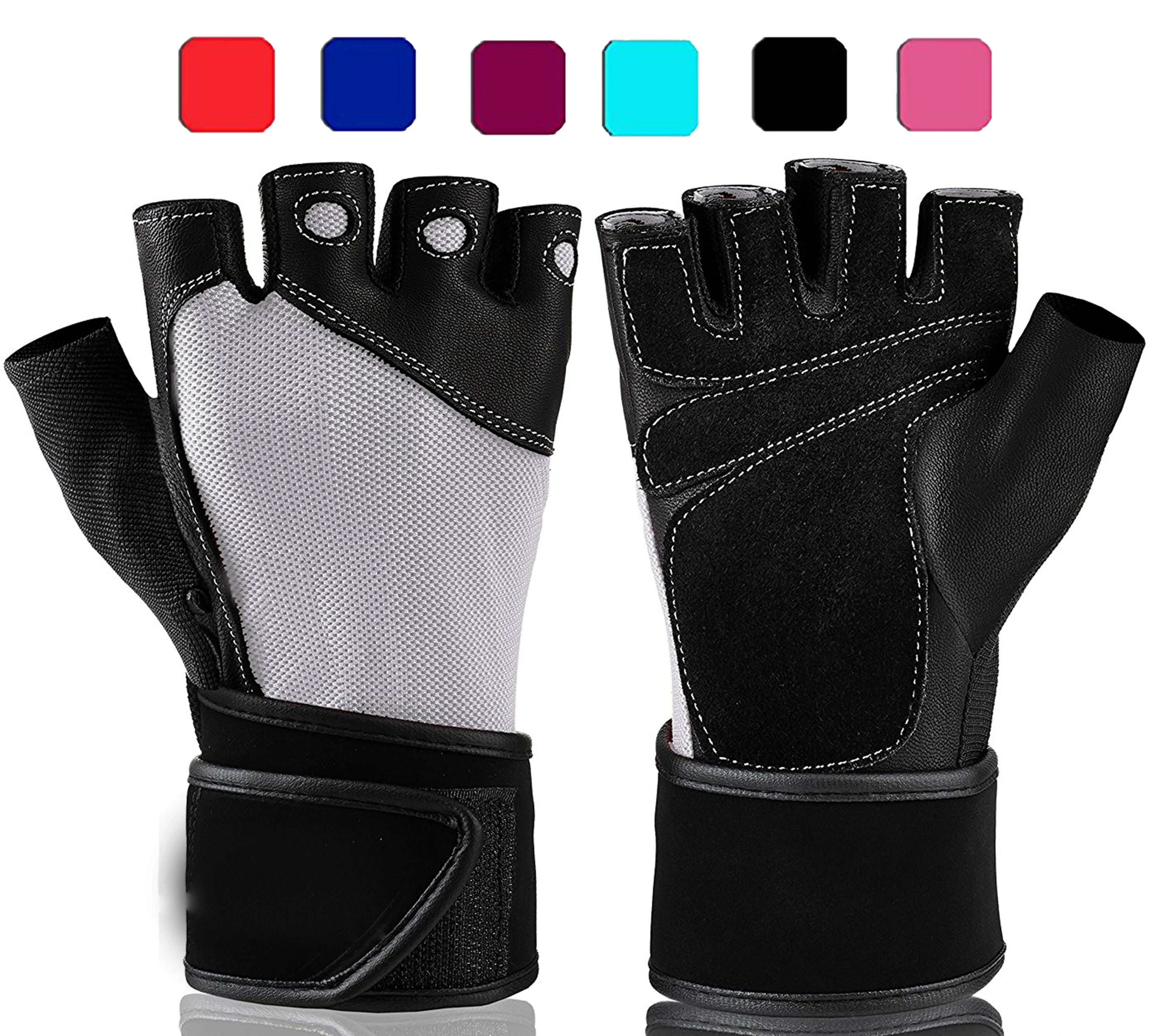 Fitness Exercise Weightlifting Weight Lifting Women Man Gym Hand Gloves ...