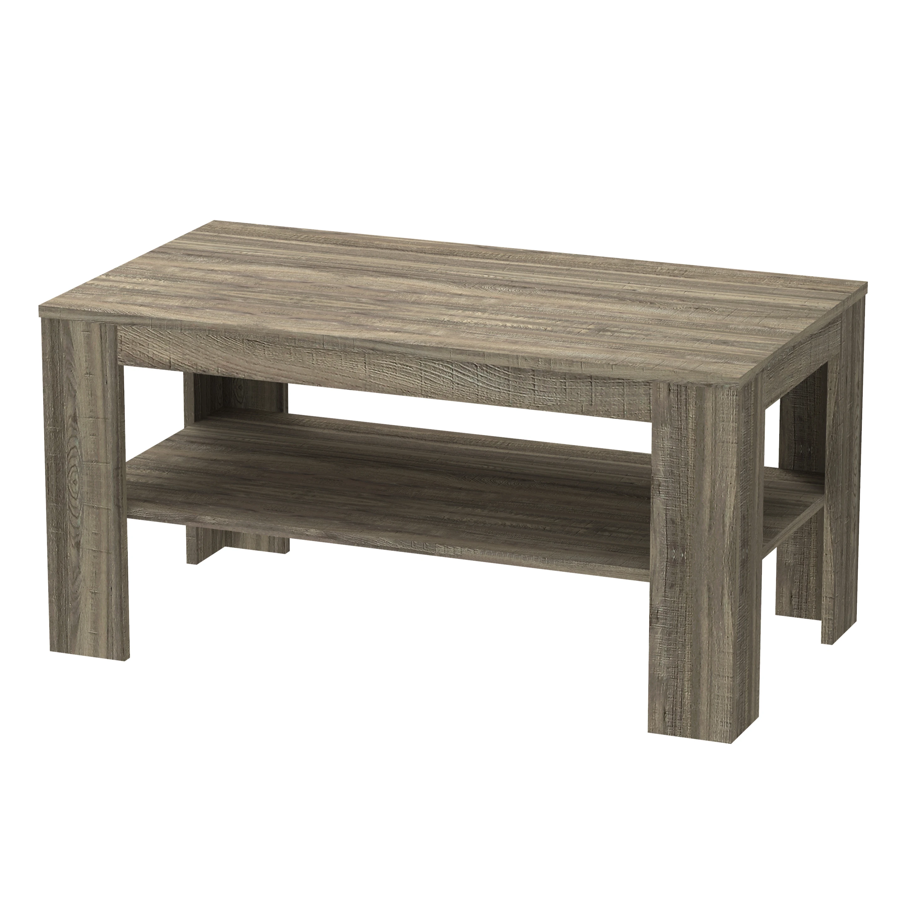 Simple Design Rectangle Top Side Coffee Table Particle Board Furniture