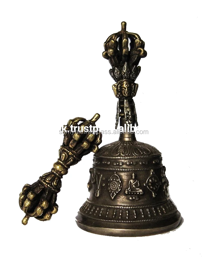 Buddha craft Tibetan handmade bell and dorje set