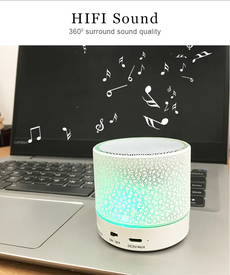 2020 Factory price Original Mini bass outdoor with bluetooth speaker dj box wireless led light smart - ANKUX.COM
