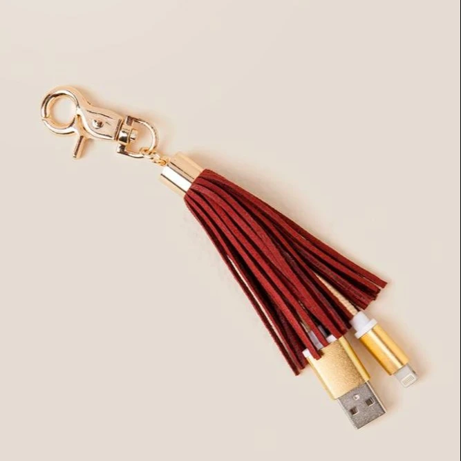 Souvenirs Custom Logo Keychain Key Chain Ring For Promotion Charger