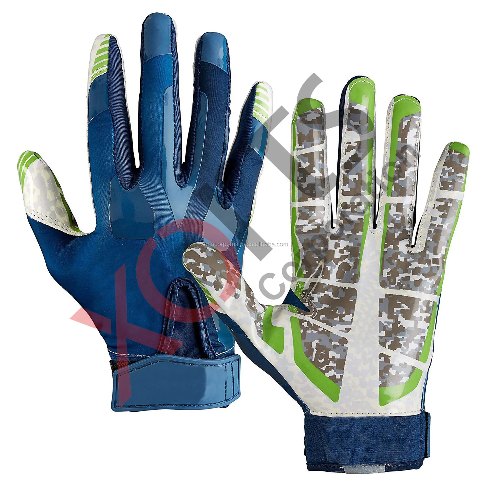 Custom Made American Football Receiver Football Gloves - Buy Football