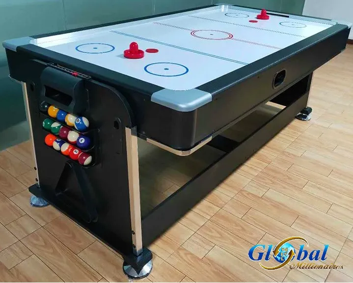 4 In 1 Modern Multi Game Billiard Pool Table 7ft With Air Hockey Tennis