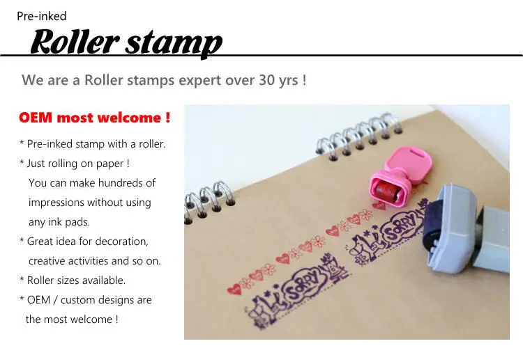 Fun And High Quality Rolling Stamp For Art And Craft Roller Parts. Oem