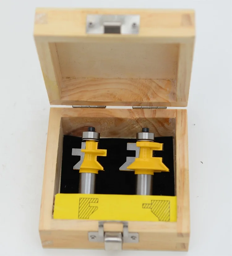 2 Bit "v" Notch Tongue And Groove Router Bits Set Vgroove Tongue