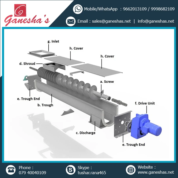 Stainless Steel Conveyor Screw Feeder Machine - Buy Stainless Steel ...