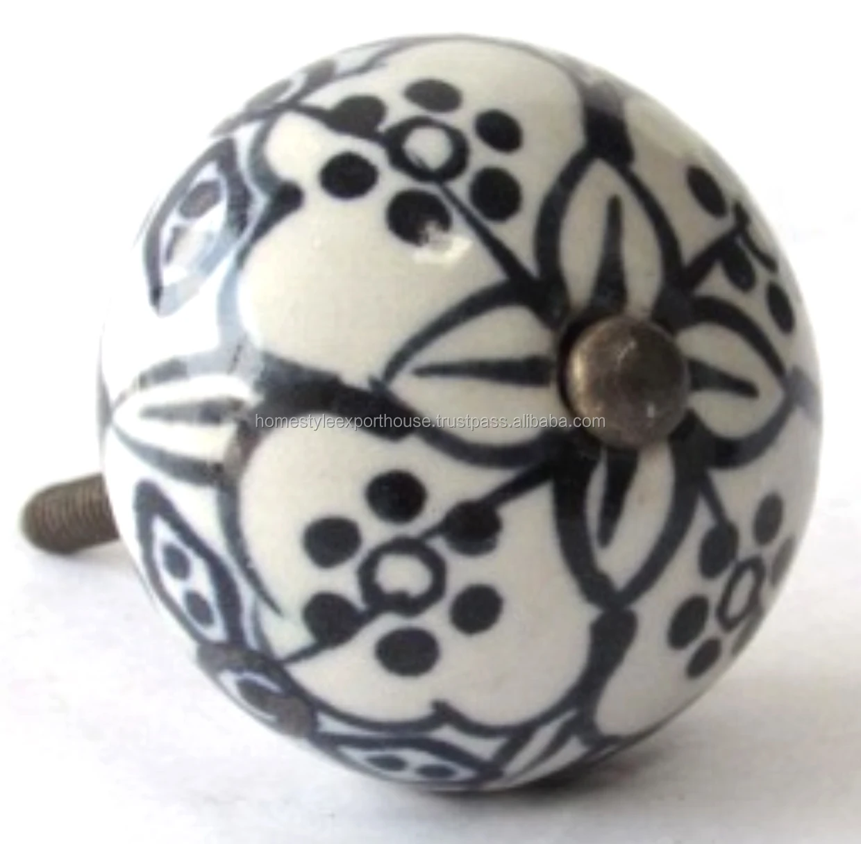 Ceramic Knob Hand Painted Work Ceramic Knob Home Decorative Door Drawer ...