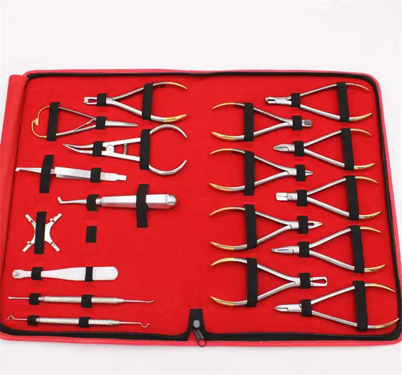 Basic Orthodontics Dental Instruments Set 19 Pcs Composite Kit High