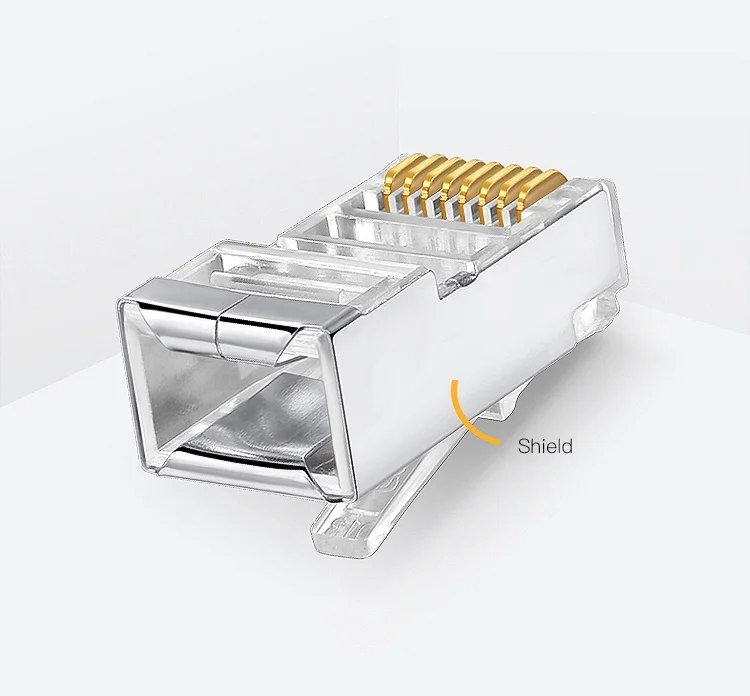Ftp Sftp Cat5e Cat 5 End Pass Through Rj45 Connector Network Cable Lan