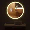 Fast supplier luxury modern style led lighted home decoration wall rectangle mirror for bathroom