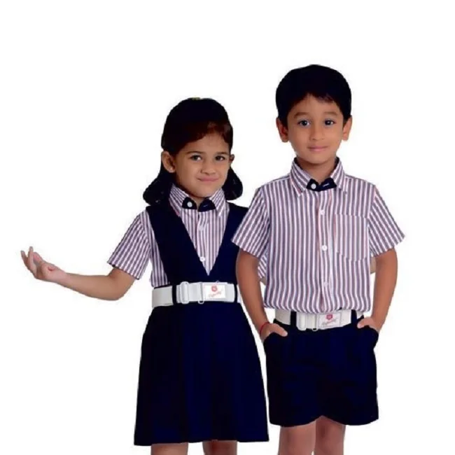 Boys School Uniform All Sizes Custom Logo High Standard School Uniform Customized Size Packing