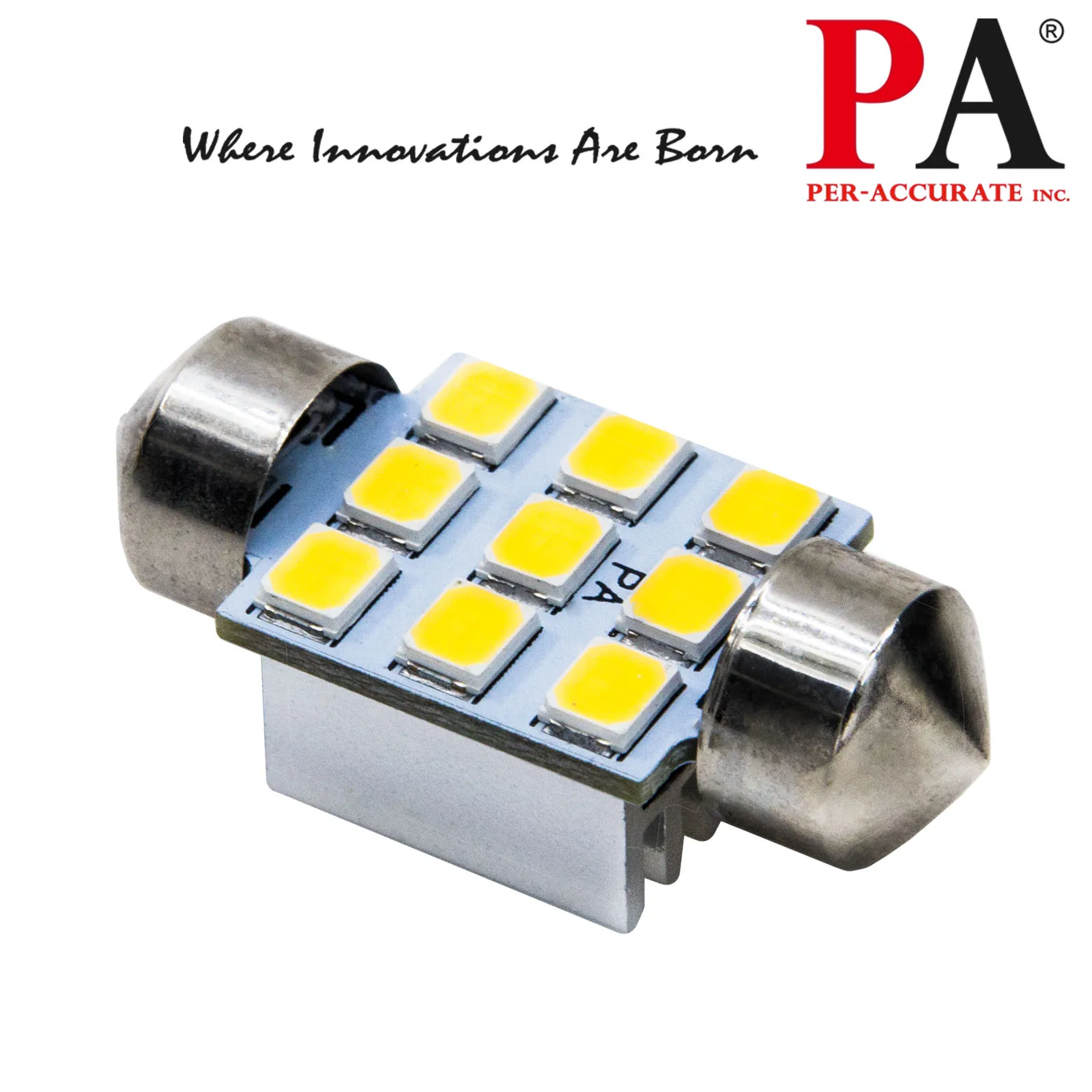 Car Led Festoon Interior Light White 9smd 12v Car Auto Lamp Warm White