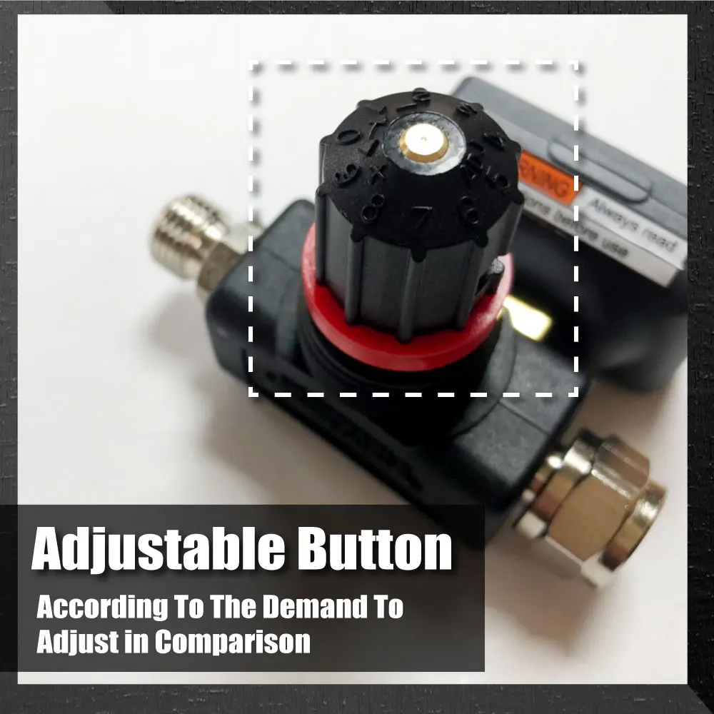 Digital Gauge With Air Adjusting Valve Digital Spray Paint Gun Air