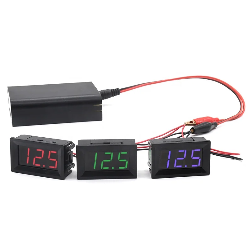 Taidacent Xh B114 Dc Voltmeter With Potentiometer Electric Vehicle Car Auto Digital Voltmeter