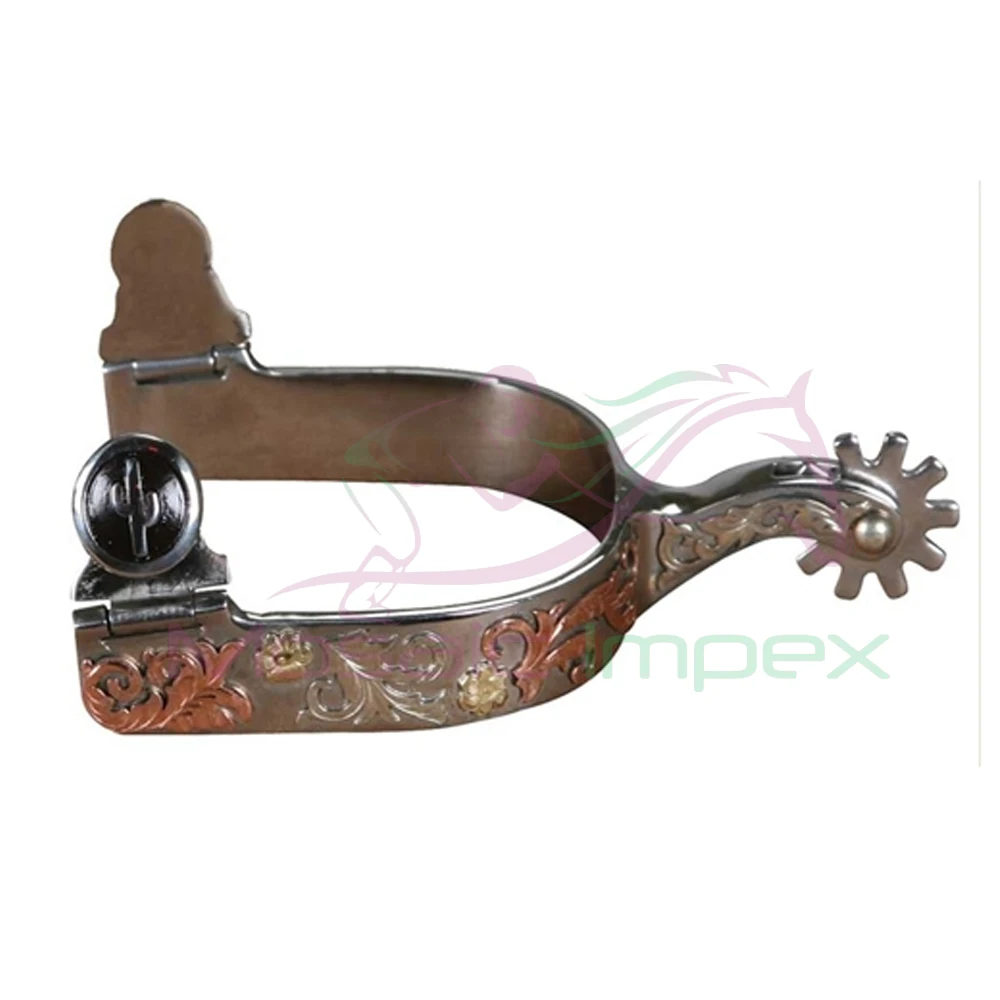 Customized Stainless Steel Western Horse Prince Of Wales Spurs Horse