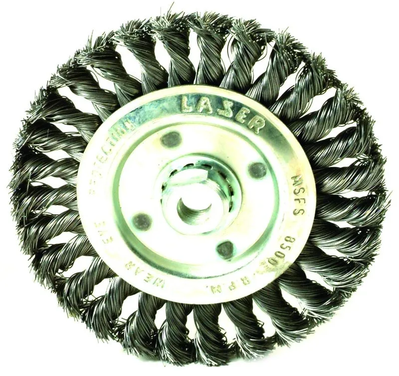 Wire Brush Twist Knot Wheel Rotate For Cleaning Weld High Quality Stainless Steel Wire Brush