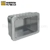 Tin can Rectangular tin with window lid cookie tins for adult guangdong manufacturer