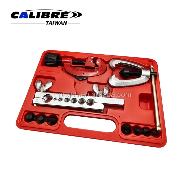 Calibre 10pc Heavy Duty With Tube Cutter Double Flaring Tool Set Double