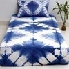 Shibori handmade indian bedspread set with a pillow cover twin size 100% cotton tie dye bedding cover set