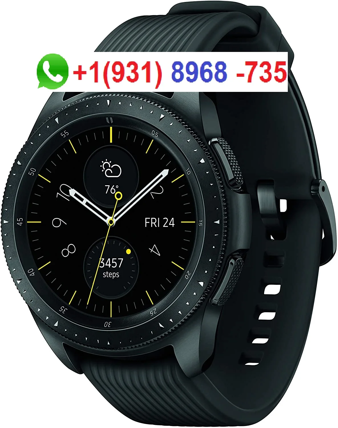 
BUY 5 GET 1 FREE Sam-sung Galaxy Watch smartwatch 42mm GPS Bluetooth Midnight Black 