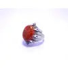 Wholesale 925 sterling silver sponge coral oval shape ring