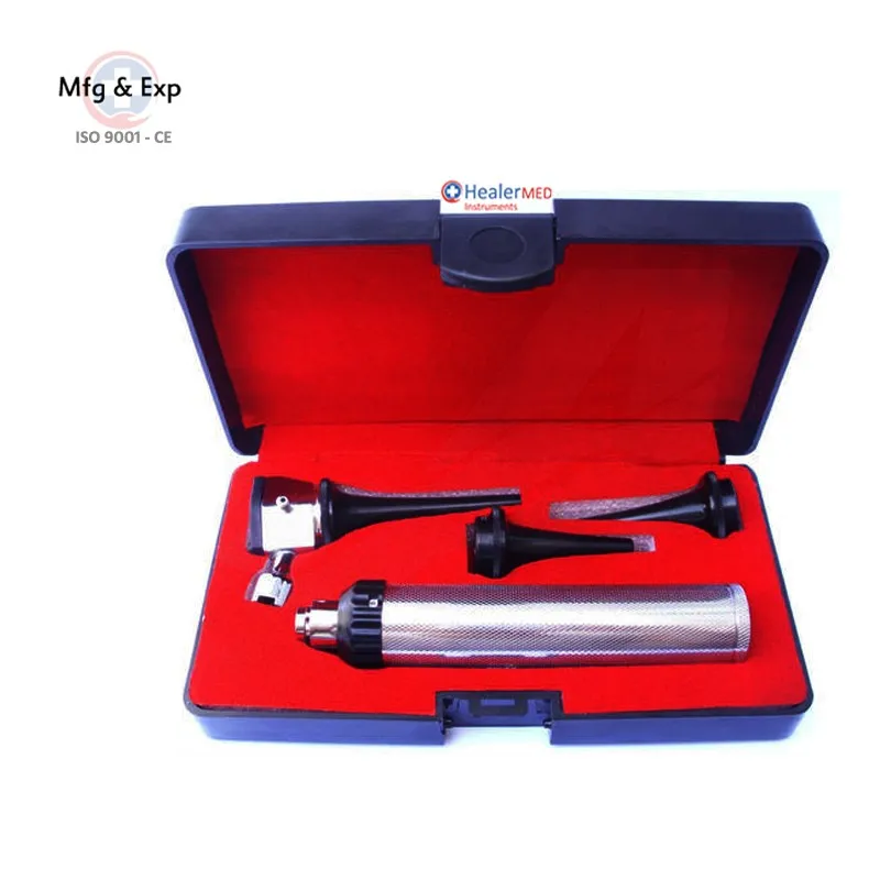 Otoscope Set Battery Handle 3 Ear Specula 1 Nasel Specula Ent
