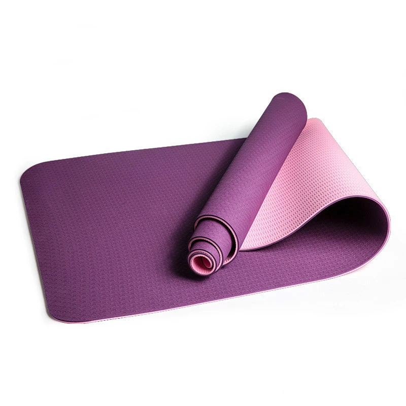 Eco Friendly Durable Custom Logo Print Tpe Yoga Mat Cheap Thick Fitness