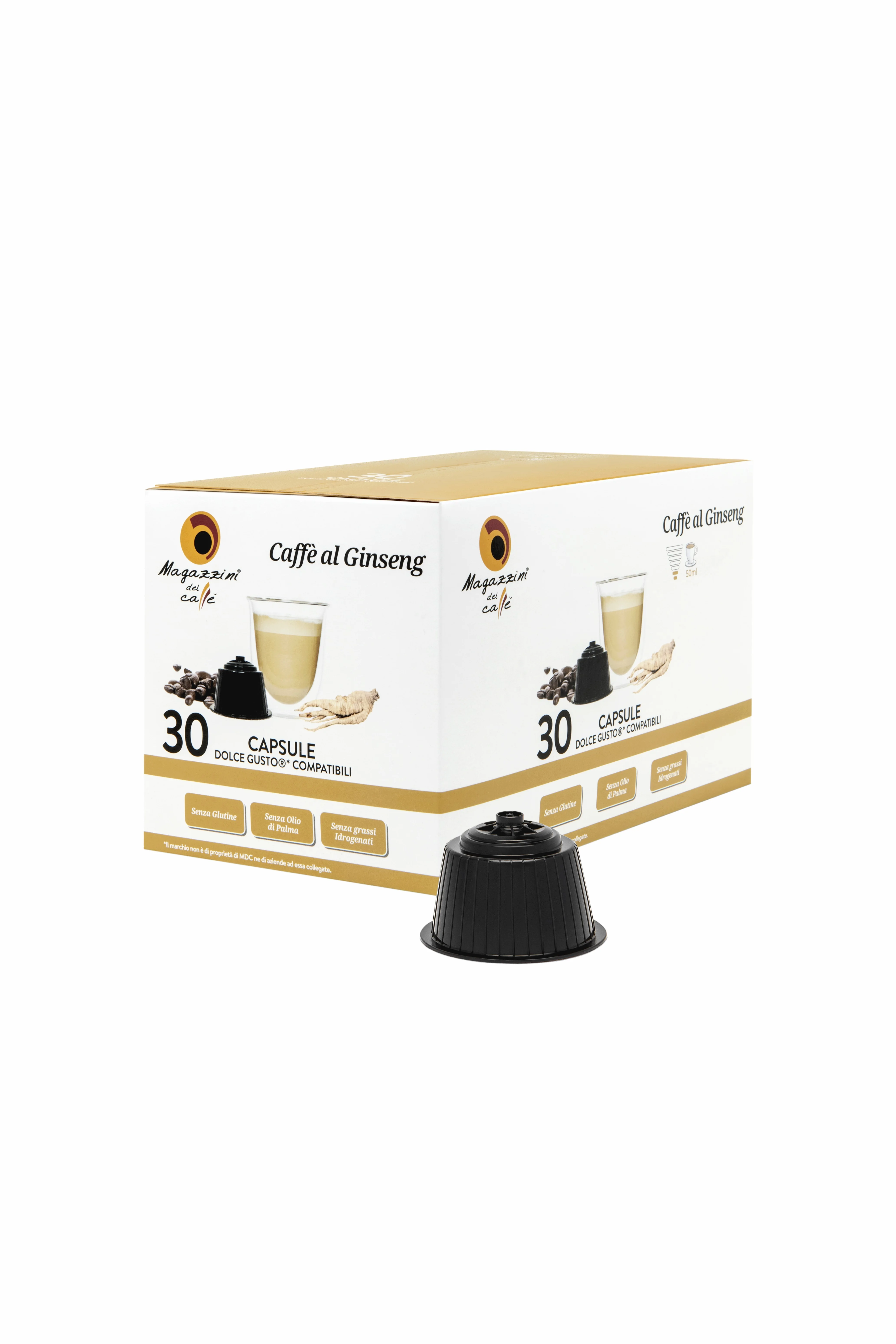 Italian Ginseng Dolce Gusto* Compatible Coffee Capsules- 30 Cps Box - Buy  Magazzini Del Caffe Coffee Maker Coffee Roaster Cafe Capsules Dolce Gusto*,Home  Coffee Machines Nescafe* Dolce Gusto* Capsules Instant Coffee Production