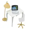 Doll Role Playing Props Worktable Table Doll Accessories Lamp + Computer + Table + Chair