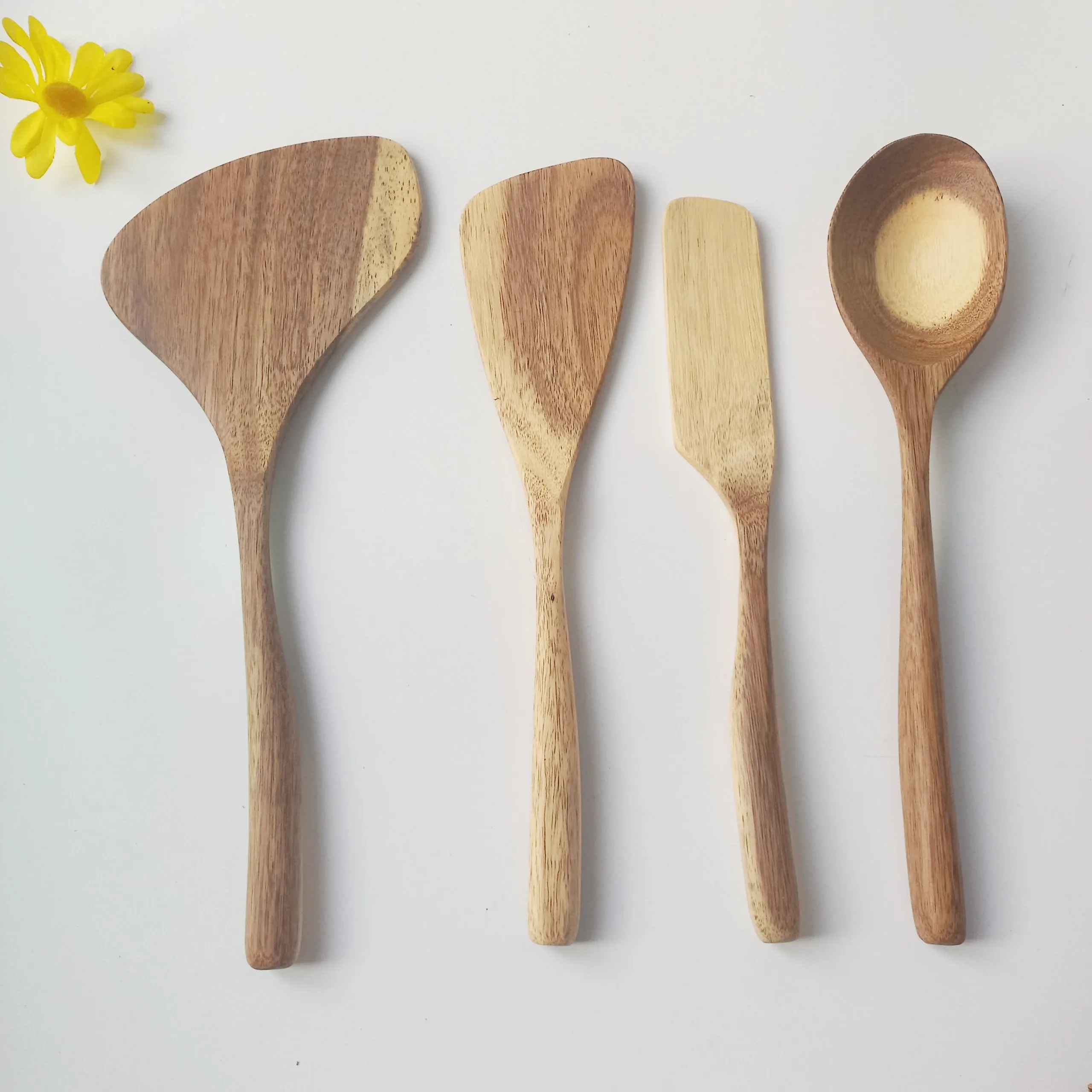 Wooden Acacia Spatula Set Wood Ladle Cooking Kitchen Utensils Factory ...