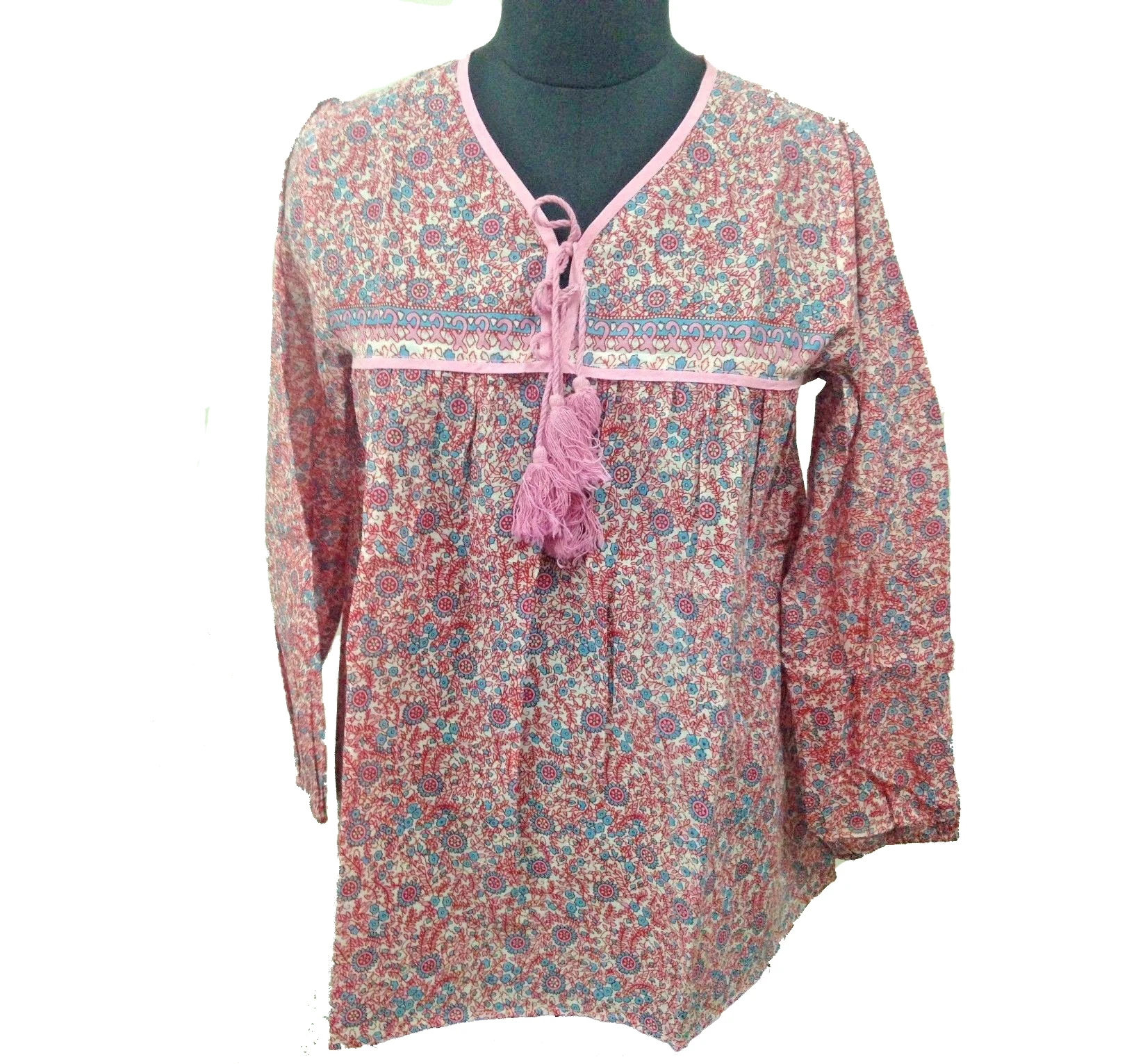 Printed Maxi - Buy Ladies Blouse,Indian Cotton Blouses,Cotton Voile Blouse Product on Alibaba.com
