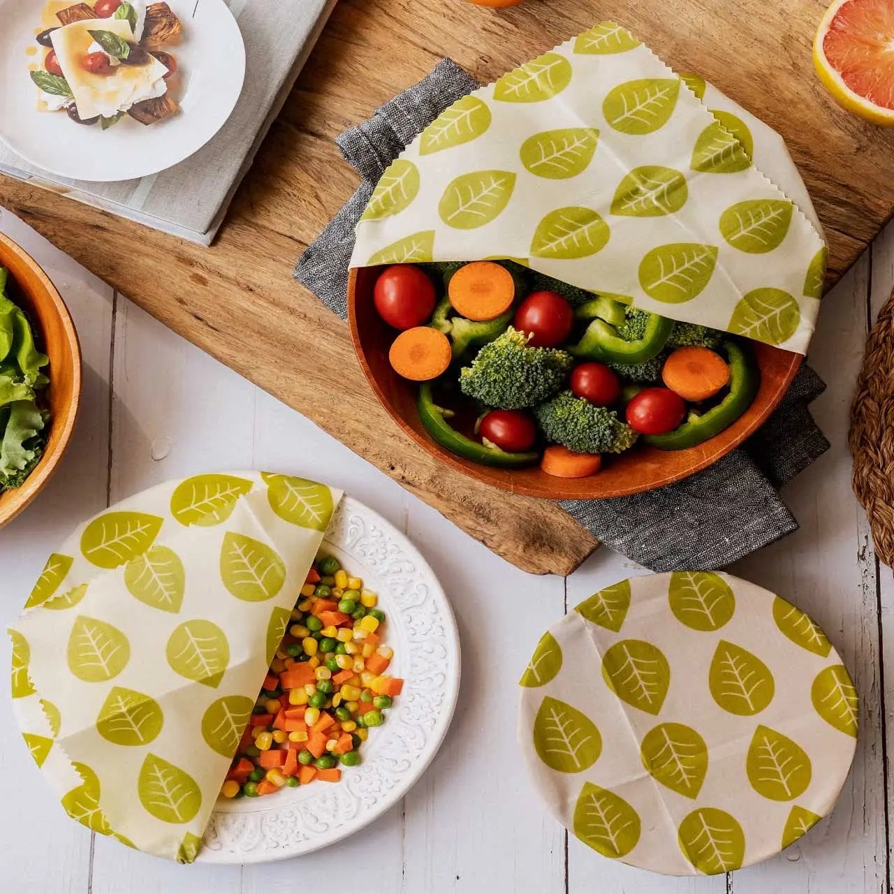 Food Wraps Leaves Design Food Packaging And Wrapping Papers Nuts