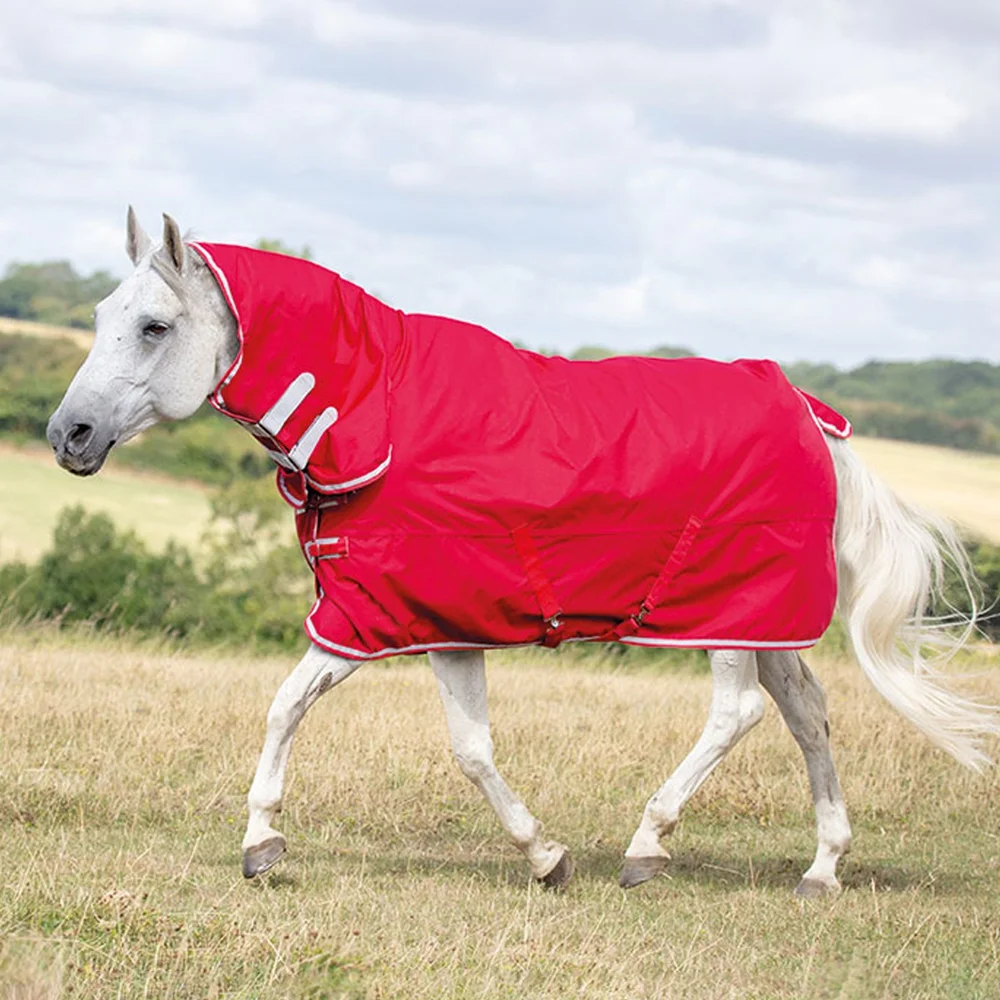 White Shires Tempest Fly Rug Sheet Mesh Combo Fixed Neck Turnout 