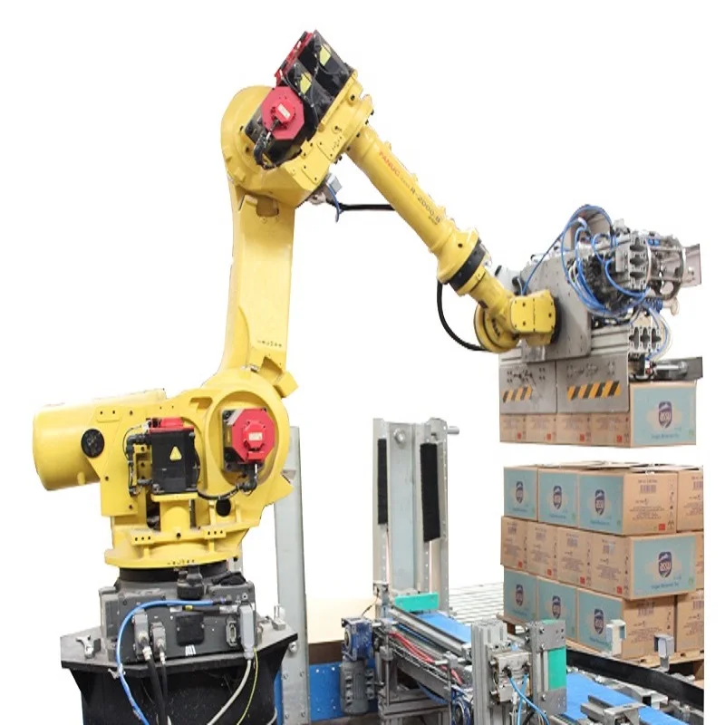 Fully Automatic Robotic Carton Box Palletizing Machine System ...