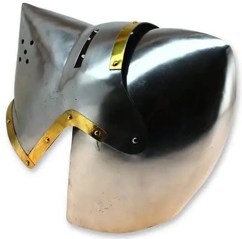 Medieval Pig Face Bassinet Helmet Armor Solid Steel Historical ...