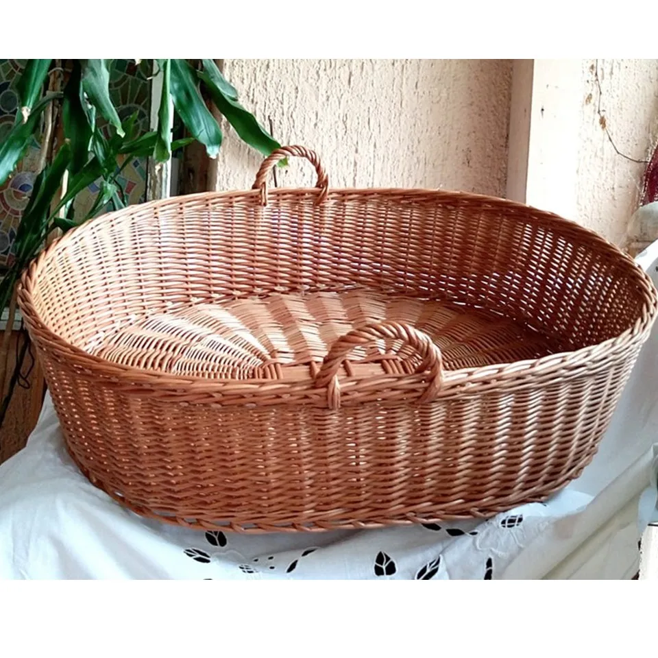 wicker changing pad basket
