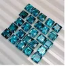 Natural London Blue Topaz Square Gemstones Wholesale Loose Stone For Jewelry Making