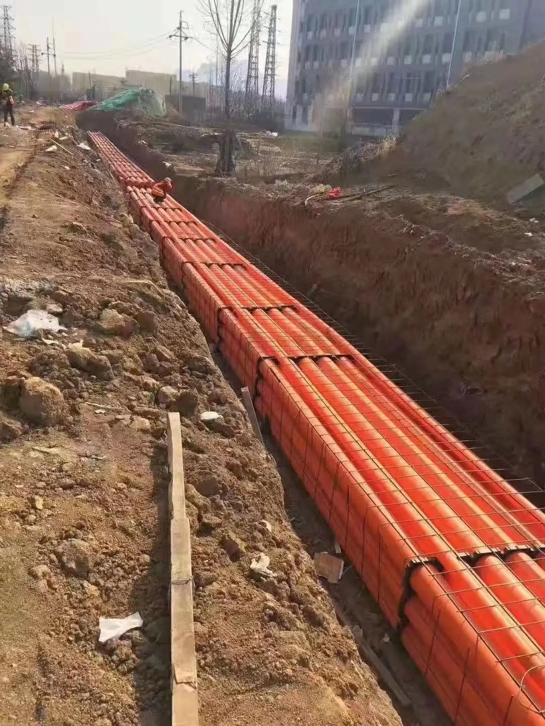 9 225毫米耐热绝缘 mpp 地下电缆保护管在塑料管