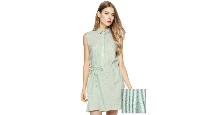 sleeveless shirtwaist dress