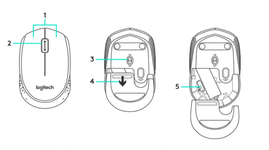 M185 logitech схема принципиальная