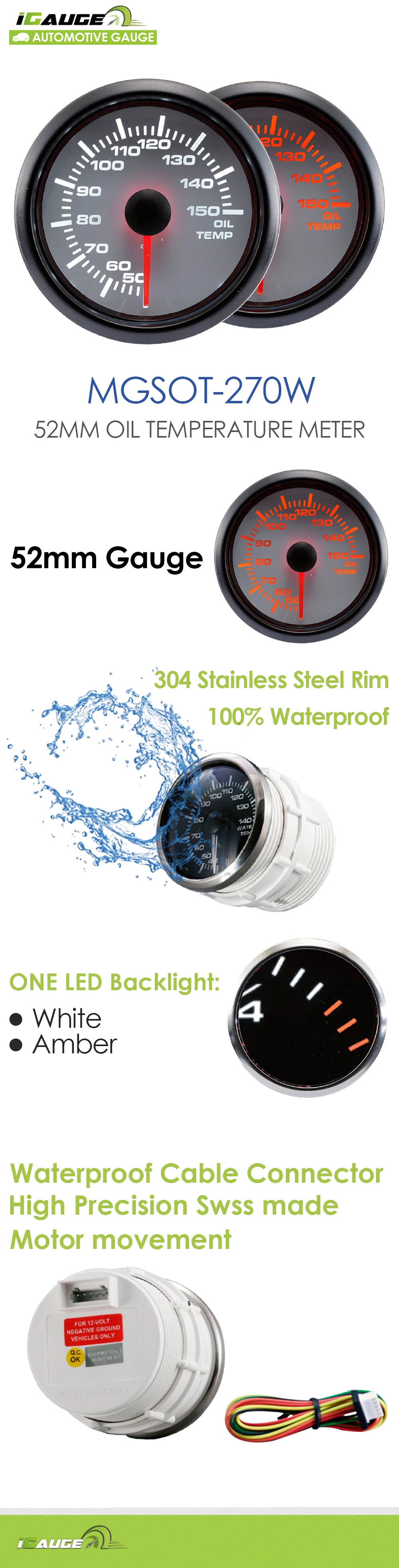 ブランド保証の自動車用熱安定性ledオイルテンプ温度計 Buy Temperature Gauge Car Temperature Gauge Temperature Gauge Car Product On Alibaba Com