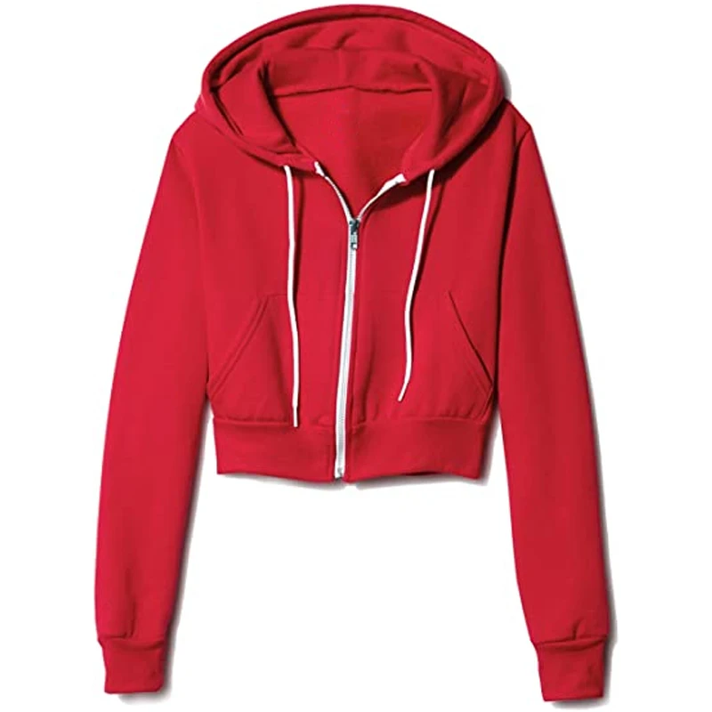 drop shoulder cut out crop hoodie